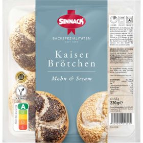 Link zu  Kaiserbrötchen Mohn & Sesam