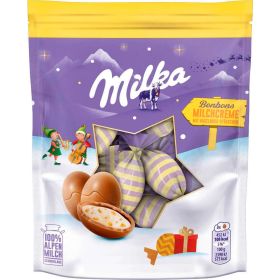 Link zu  Weihnachtsbonbons, Milchcreme mit Haselnuss-Stückchen