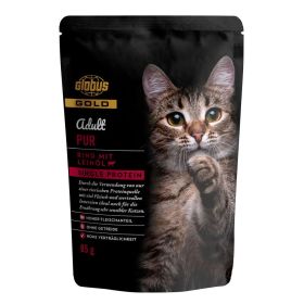 Link zu  Katzen-Nassfutter mit Rind und Leinöl