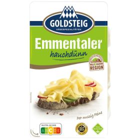 Link zu  Goldsteig Emmentaler oder Almdammer, je 125–150 g