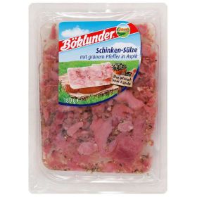 Link zu  Schinken-Sülze, mit grünem Pfeffer in Aspik