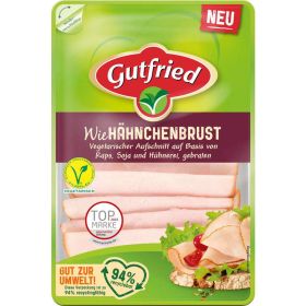 Link zu  vegetarischer Aufschnitt, wie Hähnchenbrust