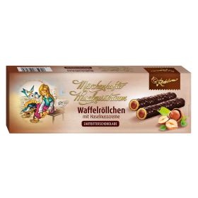 Link zu  Waffelröllchen Haselnusscreme, Zartbitter