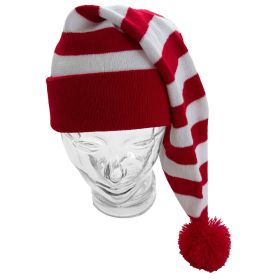 Link zu  Zipfelmütze, gestrickt, rot-weiss