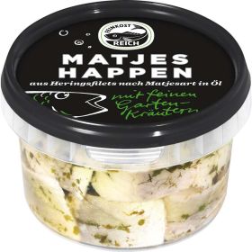 Link zu  Matjeshappen mit feinen Gartenkräuter