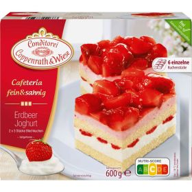 Link zu  Fein&Sahnig Kuchenschnitten, Erdbeere-Joghurt, tiefgekühlt