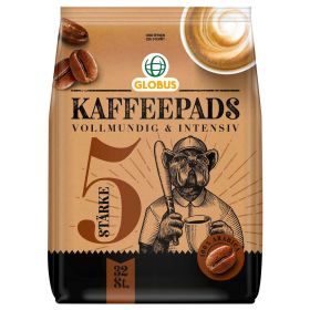 Link zu  Kaffeepads Stärke 5, vollmundig und intensiv
