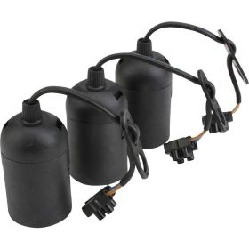 Link zu  Renovier-Fassung E27 schwarz 3x UNITEC