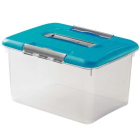 Link zu  Box Optima 30l mit Tragegriff, türkisblau