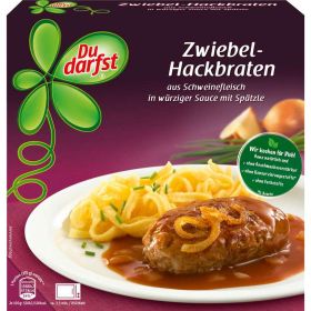 Link zu  Zwiebelhackbraten aus Rind- & Schweinefleisch mit Spätzle