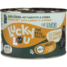 Link zu  Katzen-Nassfutter Senior, Geflügel mit Karotten und Kürbis