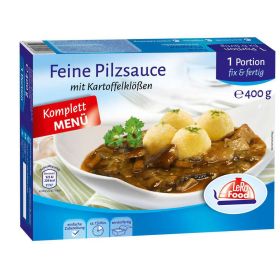 Link zu  Feine Pilzsauce mit Kartoffelklößen, tiefgekühlt