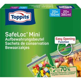 Link zu  Mini Zip-Verschluss-Gefrier-Beutel, 20 x 150ml, 20 x 380ml