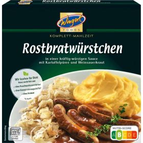 Link zu  Rostbratwürstchen mit Püree & Weinsauerkraut