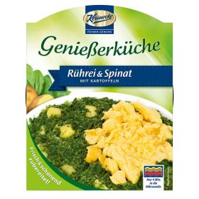 Link zu  Rührei und Spinat mit Kartoffeln