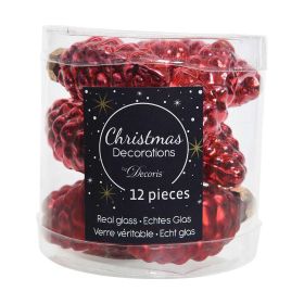 Link zu  Weihnachts-Zapfen, Rot, 6cm