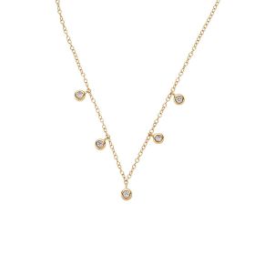Link zu  Damen Halskette mit Anhänger aus Silber 925 mit Zirkonia, vergoldet (4056866113985)