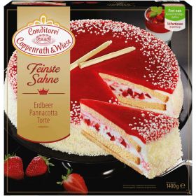Link zu  Feinste Sahne Erdbeer-Pannacotta Torte, tiefgekühlt