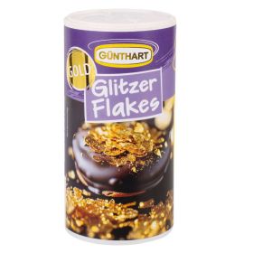 Link zu  Kuchen Deko Glitzer Flakes, gold