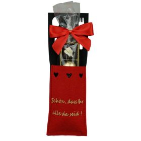 Link zu  Bestecktasche mit Schokolade