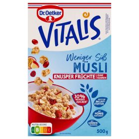 Link zu  Knusper Früchte-Müsli Vitalis, weniger süß, ohne Rosinen