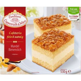 Link zu  Fein&Sahnig Kuchenschnitten, Mandel-Bienenstich, tiefgekühlt