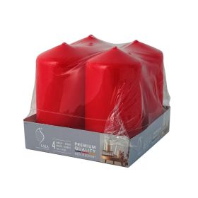 Link zu  Stumpenkerzen 4er Pack, rot