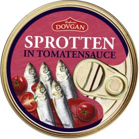 Link zu  Dovgan Sprotten in Öl oder in Tomatensauce, je 240 g
