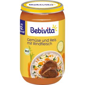 Link zu  Babynahrung Menü, Gemüse/Reis/Rind