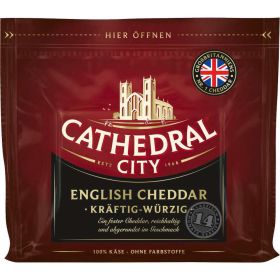 Link zu  English Cheddar Reibekäse, kräftig-würzig
