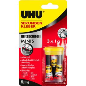 Link zu  Sekundenkleber, blitzschnell Minis, 3x1g
