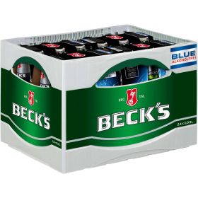 Link zu  Blue alkoholfreies Bier (4x Träger in der Kiste zu je  6x 0,330 Liter)