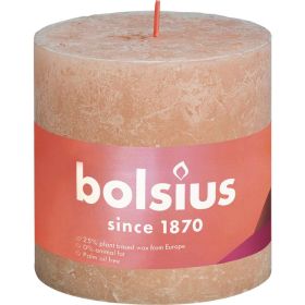 Link zu  Stumpenkerze Rustik XXL 10x10cm, nebliges rosa