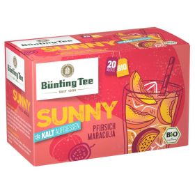 Link zu  Bio Früchtetee Sunny kalt aufgießen, Pfirsich-Maracuja