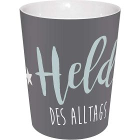 Link zu  Kaffeebecher Held des Alltags grau