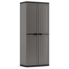 Link zu  Kunststoffschrank Jolly hoch, grau-schwarz