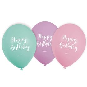 Link zu  Latexballons Happy Birthday Pastel